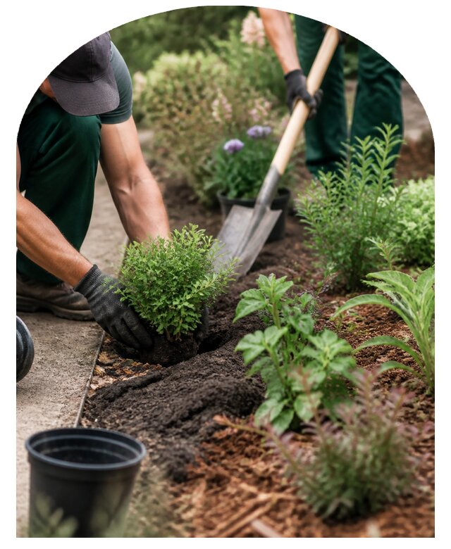 Проектирование и устройство миксбордера на участке в Искитиме